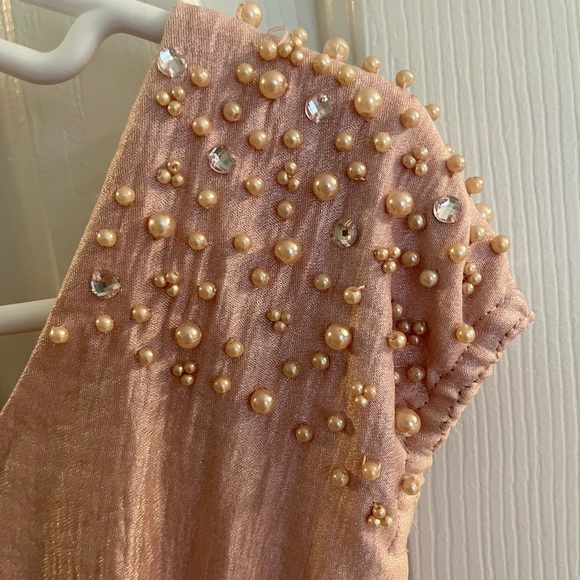 Jessica Howard dress in beautiful shimmery blush color - Picture 4 of 9